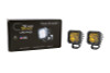 Diode Dynamics Stage Series C1 LED Pod Sport - Yellow Wide Standard ABL (Pair)