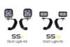 Diode Dynamics 10-21 Toyota 4Runner SS3 LED Ditch Light Kit - Yellow Pro Combo