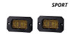 Diode Dynamics Stage Series 2in LED Pod Sport - Yellow Combo Flush ABL (Pair)