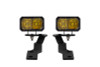 Diode Dynamics 16-21 Toyota Tacoma Stage Series 2in LED Ditch Light Kit - Yellow Pro Combo