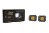 Diode Dynamics Stage Series C1 LED Pod Pro - Yellow Flood Flush ABL (Pair)