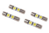 Diode Dynamics 28mm SMF2 LED Bulb - Cool - White Set of 4