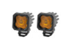 Diode Dynamics Stage Series C1 LED Pod - Yellow SAE Fog Standard ABL (Pair)