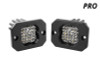 Diode Dynamics Stage Series C1 LED Pod Pro - White Flood Flush RBL (Pair)