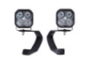 Diode Dynamics 10-21 Toyota 4Runner SS3 LED Ditch Light Kit - Pro White Combo