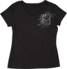 MOOSE OFFROAD Women's Flourish Script T-Shirt - Black - Large 3031-4286