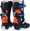 MOOSE OFFROAD Youth Tech 7S Boots - Black/White/Red/Blue - US 7 0215024-1297-7