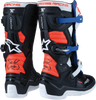 MOOSE OFFROAD Youth Tech 7S Boots - Black/White/Red/Blue - US 6 0215024-1297-6