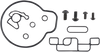 MOOSE OFFROAD Carburetor Mid Body Gasket Kit - KTM/Suzuki/Yamaha 26-1513