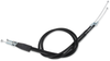 MOOSE OFFROAD Black Vinyl Throttle Cable - Stock Length - Honda 45-1012