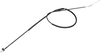 MOOSE OFFROAD Black Vinyl Throttle Cable - 39-1/2" - Suzuki 45-1104