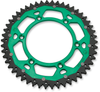 MOOSE OFFROAD Dual Sprocket - 52 Tooth - Green - Kawasaki/Suzuki 1210-460-52-15X