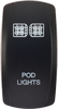 Dash Switch Rocker Face Pod Ligghts