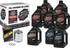 V Twin Syn Oil Change Kit M8 Chrome Filter