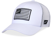 Flag Snapback Hat White/White