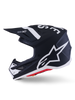 Sm7 Dasher Helmet Blk/Wht Matt Xs