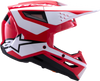 Sm3 Heat Helmet Red/White/Black Glossy Sm