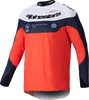 Pro Dura Jersey Navy/Hot Orange/White Sm