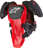A 5 S Youth Chest Protector Black/White/Red Sm/Md