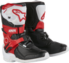 Tech 3s Kids Boots White/Blk/Bt Red Sz 11