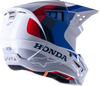 Honda S M5 Helmet White/Blue/Red Glossy Xl
