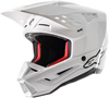 S M5 Solid Helmet White Glossy Xl