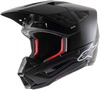 S M5 Solid Helmet Black Matt Lg