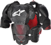 A 10 V2 Full Chest Protector Anthracite/Black/Red Md/Lg