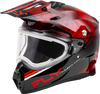 Trekker Cw Conceal Helmet Elec Shld Red/Black Sm