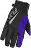 Title Gloves Black/Purple/Grey Lg