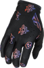 Youth Lite Outline Gloves Black/Red/Purple Yl