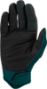F 16 Gloves Teal/White Sm