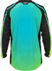 F 16 Jersey Aqua/Black/White Lg