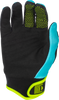 Youth F 16 Gloves Aqua/Black/White Yl