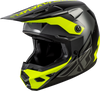 Kinetic Crest Helmet Grey/Black/Hi Vis Lg