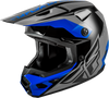 Kinetic Crest Helmet Grey/Black/Blue Xs