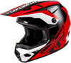 Kinetic Crest Helmet Red/Black/White Lg
