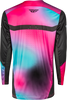 Youth Rayce Bicycle Jersey Fuschia/Black/Teal Ym