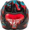 Revolt Space Creep Helmet Light Blue/Black/Red Xl