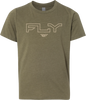 Youth Fly Edge Tee Military Green Yl