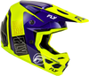 Kinetic Rally Helmet Hi Vis/Blue/Black Lg