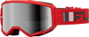 Zone Goggle Red/Charcoal W/ Silver Mirror/Smoke Lens