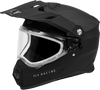 Trekker Cw Solid Helmet Dual Shld Matte Black Xs