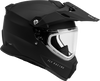 Trekker Cw Solid Helmet Dual Shld Matte Black Xs