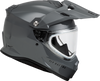 Trekker Cw Solid Helmet Dual Shld Grey Xl