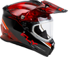 Trekker Cw Conceal Helmet Dual Shld Red/Black Md