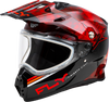 Trekker Cw Conceal Helmet Dual Shld Red/Black Lg