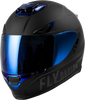 Sentinel Recon Helmet Matte Black/Blue Chrome Xs