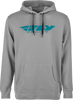 Fly Corporate Pullover Hoodie Grey/Blue Xl