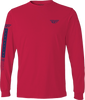 Fly Tribe Long Sleeve Tee Red/Blue Lg
